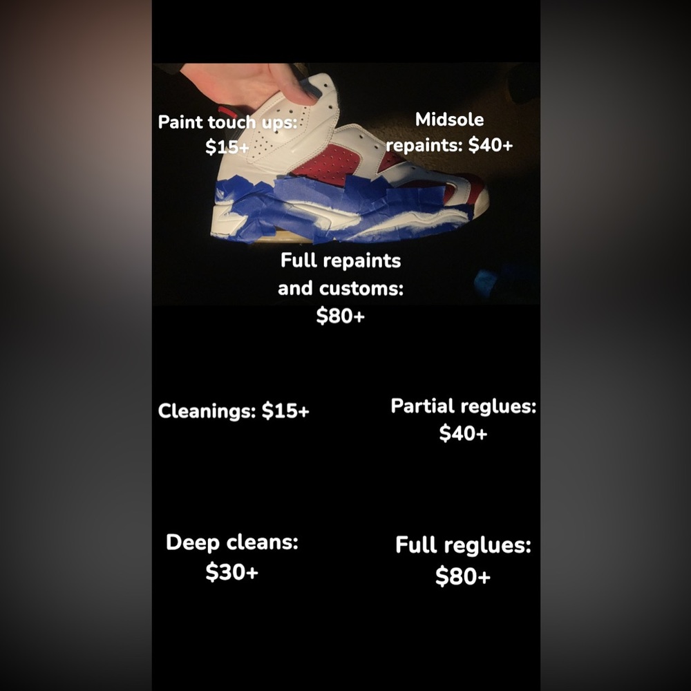 SNEAKER RESTORATION, CUSTOMIZATION, AND CLEANING
